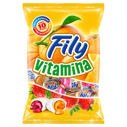 Alpi Fily Vitamina Toffee Bonbons | 80 g Alpi Fily Vitamina Toffee Bonbons aus Bulgarien.
