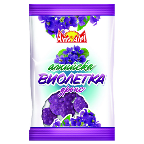 Alpi Veilchen Dragee Drops Bonbons | 90 g Alpi Veilchen Dragee Drops Bonbons aus Bulgarien.
