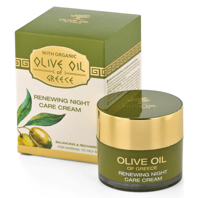 Das ist die Olive Oil of Greece Renewing Night Care Cream von Biofresh aus Bulgarien.