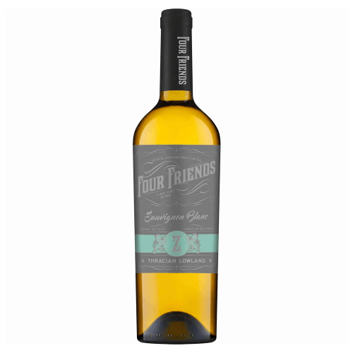 Four Friends Sauvignon Blanc | 0,75 l Four Friends Sauvignon Blanc Weisswein aus Bulgarien.
