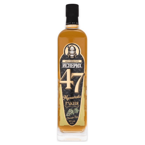 Isperih 47 Muskatova Rakija Strandja Oak | 0,7 l Isperih 47 Muskatova Rakija Strandja Oak aus Bulgarien.
