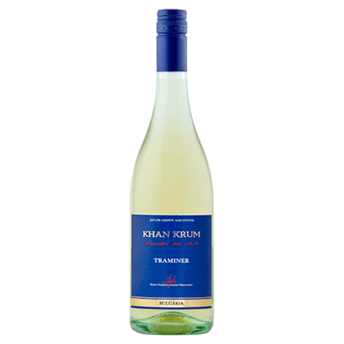 Khan Krum Traminer | 0,75 l Khan Krum Traminer aus der Schwarzmeerregion in Bulgarien.