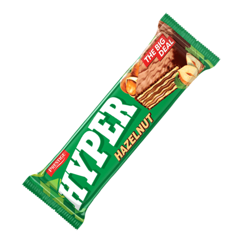 Prestige Hyper Schokowaffeln Haselnuss | 50 g Prestige Hyper Schokowaffeln Haselnuss 50g von Prestige96 aus Bulgarien.