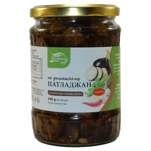 Ravema traditionelle gebratene Aubergine scharf | 540 g Ravema traditionelle bulgarische Aubergine scharf aus Bulgarien. 540g