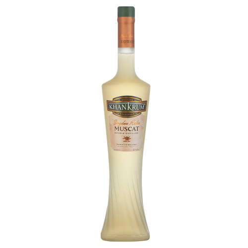 Khan Krum Muskatova Special Selection Rakija | 0,5 l Khan Krum Muscat Special Selection Rakija aus Bulgarien.