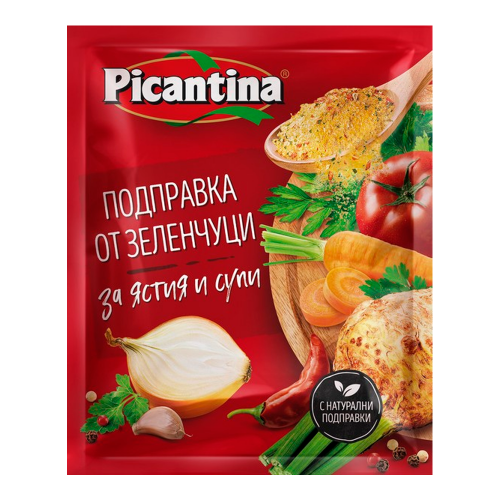 Picantina Gemüsegewürz für Suppen | 90 g Picantina Gemüsegewürz für Suppen aus Bulgarien.