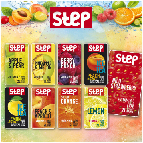 Step Instant Getränkepulver Mix +Vitamin C Kennenlernpaket | 81 g